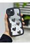 iPhone 13 - 14 Compatible Mirrored Black Heart Model Silicone Case - 3