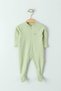 Newborn Baby Girl and Boy Organic Zippered Jumpsuit Set Newborn Bodysuit Set Baby Jumpsuit Set - 2