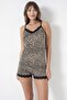 Cotton Thin Strap Lace Shorts Women's Pajama Set 8250-3 - 2