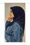 وشاح حجاب تكتيكي جاهز باللون الأزرق الداكن - 4
