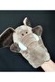 Mouth Moving Plush Donkey Elephant Frog Crocodile Giraffe Lamb Cow Duck Toy Hand Puppet - 4