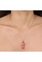 Natural Stone Rose Quartz Pandula - Whether Necklace and Keychain Gift - 2