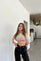 Women's Multicolor Turtleneck Asymmetrical Print Blouse (Zck0544) - 3