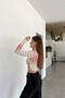 Women's Multicolor Turtleneck Asymmetrical Print Blouse (Zck0544) - 2