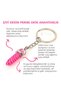 Natural Stone Pink Agate Stone Nail Cut Keychain |   Gift Natural Stone