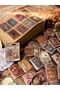 Boxed Vintage Stamp Themed Sticker Set Scrapbook Bullet Journal Stickers