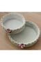 2 Li Round Knitted Basket Organizer Gift Bundle Dowry Holder Towel Makeup Box - 2