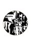 Black and White Illustrated Themed Woven Base Carpet and Washable Carpet Miravip10326 - 4