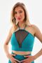 Black Tulle Detailed Crop - 7