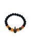 8mm Natural Stone Bracelet with Amber Shungite Gladiator Apparatus - 4