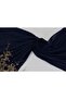 Bamboo Shawl Cotton Non-Ironing 4 Seasons Tulle Non-Stick Anti-Sweat Shawl Navy Blue - 3