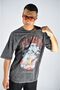 Wide Fit Comfortable Men's T-shirt Anthracite Gray Stonewed - 2