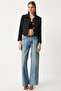 Tweed Crop Blazer Jacket Black Lto0002 - 5