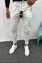 Men's Slim Fit Slim Fit Parachute Fabric Double Leg Ecru Jogger