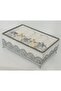 Velvet Foot Scalloped Towel Holder 30*50 cm Cotton Scalloped with Bow 5 Pieces Towel Gift