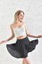 100% Woven Viscose Elastic Metraj Printed Skirt with Shorts