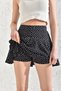 100% Woven Viscose Elastic Metraj Printed Skirt with Shorts - 4