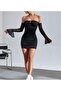 LOW SHOULDER FRONT LACE-UP WITH SHIRT DRESS - 2