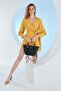 Women's Black Print Shoulder Bag 05Po23Y1717