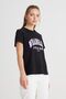 Regular Fit Regular Cut Crew Neck 100% Cotton Black T-Shirt - 4
