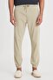Slim Fit Slim Fit Regular Waist Narrow Leg Light Green Jogger Pants - 4