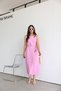 Strappy Long Linen Dress with Linen Detail - 4