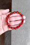 Agate Bracelet, Red Agate Bracelet, Faceted Cut, 10mm Large Size Agate Bracelet - 3