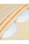 Yellow Colored Checkered 4-Piece Drying Cloth, Nutrition Cover, Serving Napkin 50X70 cm - 3