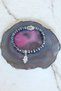 Gray Lava Stone Bracelet Hamsa Fatima's Hand Natural Stone Bracelet Evil Eye Bead Model Lava Stone - 5