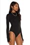 Women's Finger-Snap Neck Bodysuit - 2