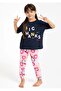 Girl's Short Sleeve Big Thanks Pajama Set - 2