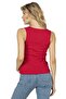 Colorful Pool Neck Ribbed Knitted Body-Hugging Slim Fit Women's Undershirt - 4