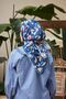 Pebble Navy Blue Cotton Viscose Scarf - 4