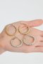 Clip-on Serrated Ring Gold And Silver