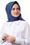 Imported 100% Luxury Medina Silk Scarf Indigo