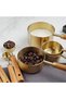 8 Pieces Stainless Steel Coffee Tea Spice Detergent Measuring Spoon Set Wooden Handle Spoon Scale Container - 3