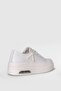 High Sole White Women's Sneakers - Lace-up Shoes - 5