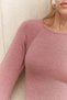 Angela Back Low-Cut Pink Knitwear Dress - 6
