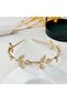 Women's Gold Leaf Crown Headband - Elegant Hair Accessory