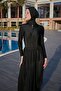 Tie-on Swimsuit Chiffon Skirt Pareo Black Remsa RP003 - 3