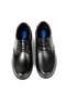 Men's Genuine Leather Ultra Comfortable Gel Lace-Up Black Daily Dad Shoes Bva-2 - 2