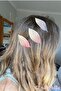 Leaf Fall Design Textured Textured Snap Hair Clip - New Season Side Snap button Clip Model-2 - 4