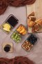 Frigo Breakfast Butter Food - Glass Storage Container with 4 Compartments and Leak-Proof Lid - 5