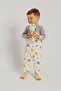 Baby Boy Dinosaur Printed Long Sleeve T-Shirt Salopet 2-Piece Set B0700A523Au - 3