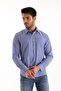 Sax Plaid Checkered Striped Regular Men's Shirt - 4