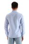Blue Checkered Striped Regular Men's Shirt - 6