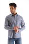 Indigo Plaid Check Cotton Polyester Regular Men's Shirt - 4