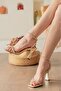 WOMEN'S STONE SINGLE STRAP HEEL SHOES - 2