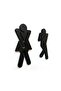 Black Wooden Women Men Emergency Toilet Direction Sign Wc Bay Warning - 4