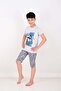 Baby - Child 100% Cotton Male Short-Sleeve Pajama Set Game Changer Grey